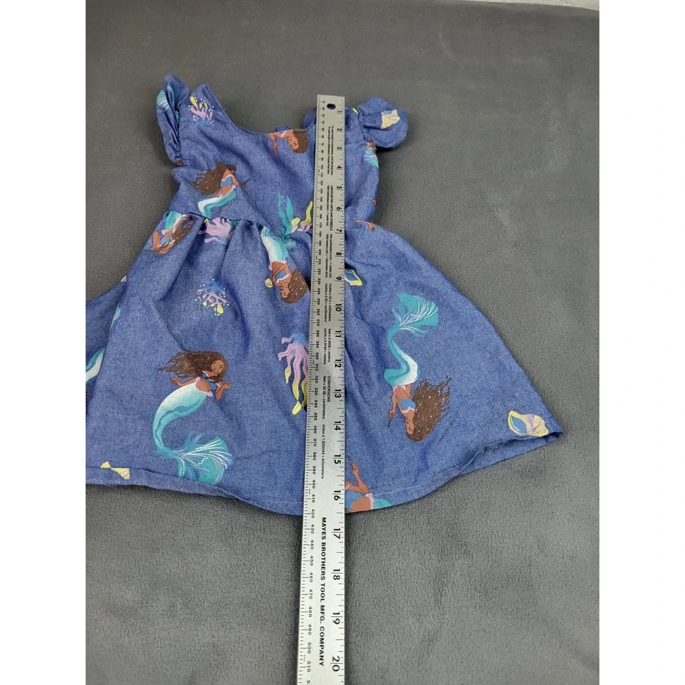 Little Mermaid Ariel Dress Girls 18Mo. Blue Disney‎ A Line Flowy Whimsical